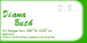 diana buth business card